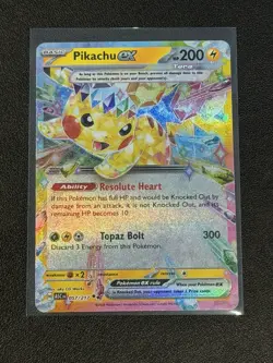 Pikachu ex 057/217 Pokemon TCG Me: Ascended Heroes Double Rare - NM - Image 1