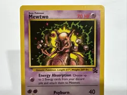 Pokemon Mewtwo Black Star Promo 14 LP - Image 3