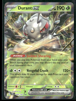 Durant ex - 004/191 - Surging Sparks (SSP) Double Rare Holo Pokemon TCG - Image 1