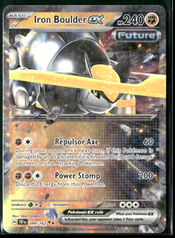 Iron Boulder ex - 099/162 - Temporal Forces (TEF) Double Rare Holo Pokemon TCG - Image 1