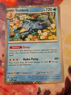 Golduck ~Swirl~ 008 Mega Evolutions Black Star Promo Cosmos Holo Pokemon ShipNow - Image 3