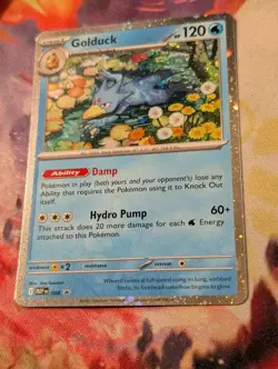 Golduck ~Swirl~ 008 Mega Evolutions Black Star Promo Cosmos Holo Pokemon ShipNow - Image 4