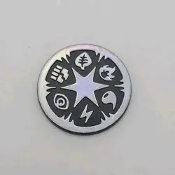 Pokemon Energy Symbols Mini Coin Silver Mirror 2005 EX Power Keepers Blister - Image 1