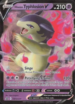 Hisuian Typhlosion V SWSH237 Holo Promo Sword & Shield Promo Pokemon MP - Image 1