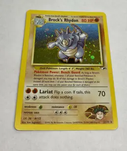 Brock's Rhydon 2/132 Gym Heroes Pokemon TCG LP - Image 3