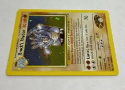Brock's Rhydon 2/132 Gym Heroes Pokemon TCG LP - Image 4
