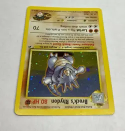 Brock's Rhydon 2/132 Gym Heroes Pokemon TCG LP - Image 5