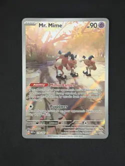 Pokemon Mr. Mime 179/165 - Illustration Rare Scarlet & Violet 151 - 2023 - Image 1