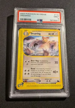 2003 Pokemon Skyridge Ursaring #110 PSA 9 Mint e-Reader - Image 1
