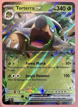 Pokemon TCG Torterra ex SV05: Temporal Forces 012/162 Holo Double Rare 340 HP - Image 1
