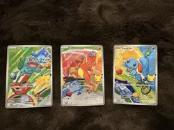 Pokemon TCG First Partner Illustration Collection Series 1 Kanto GEN 1 Starters - Image 1