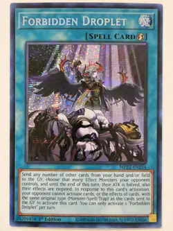 Forbidden Droplet MP22-EN254 Prismatic Secret Rare 1st Ed (NM) Yu-Gi-Oh! TCG - Image 1
