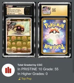✨Kabuto 151 Pokemon Card TCG-Master Ball Reverse Holo-Low Pop-CGC Pristine 10✨ - Image 3