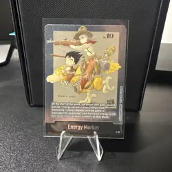 Son Goku Bulma E-43 Silver Energy Marker Dragon Ball Manga Booster Card Fusion - Image 1