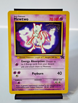 1999 Pokemon Mewtwo #3 Black Star Promo The First Movie Stamped - HP - Image 1