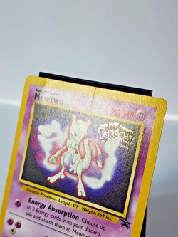1999 Pokemon Mewtwo #3 Black Star Promo The First Movie Stamped - HP - Image 2