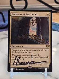 MTG Authority of the Consuls Kaladesh Regular (ARTIST SIGNED) (RARE SIG) LP - Image 1