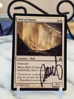 MTG Wall of Omens Commander Regular (ARTIST SIGNED) (RARE SIG) LP - Image 1