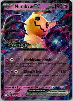 Mimikyu ex (Journey Together Stamped) 069/159 Holo Pokemon Jumbo Card NM - Image 1
