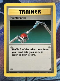 Pokemon 1999 Base Set Unlimited: Maintenance (83/102) MP - Image 1