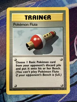 Pokemon 1999 Base Set Unlimited: Pokemon Flute (86/102) LP - Image 1