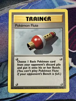 Pokemon 1999 Base Set Unlimited: Pokemon Flute (86/102) LP - Image 3