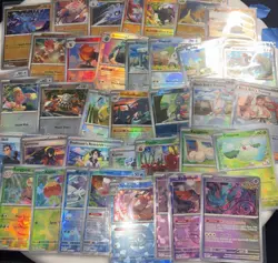 Pokemon Prismatic Evolution Pokeball Holo Lot 37 No Duplicates TCG NM - Image 1