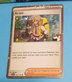 Arven 166/198 Prize Pack Series 3 Pokemon Play! Cosmo Holo Mint Condition - Image 2