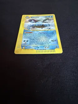 2002 Pokemon Expedition Base Set Blastoise Holo 4/165 Rare Vintage E-Reader - Image 2