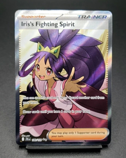 Pokemon TCG Iris's Fighting Spirit 180/159 Journey Together Ultra Rare Holo - Image 1