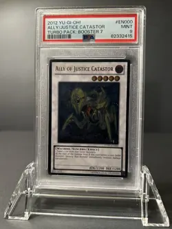 Yugioh Ally of Justice Catastor TU07 - EN000 Ultimate Rare PSA 9 - Image 1
