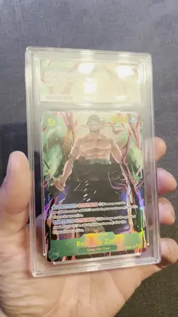 One Piece TCG Roronoa Zoro CCG OP06-118 SEC Alt Art English ACE 10 - Image 2