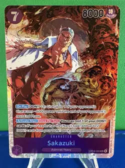 Sakazuki OP16-065 SR - One Piece The Time of Battle - Near Mint - Image 1