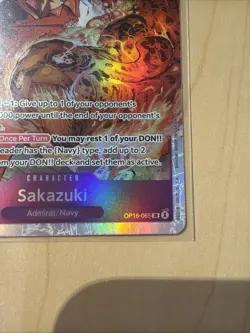 Sakazuki OP16-065 One Piece TCG The Time of Battle SR Foil English En - Image 2
