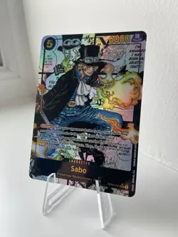One Piece TCG Kingdoms Of Intrigue OP04-083 Sabo Manga Secret Rare - Image 1