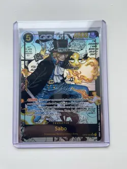 One Piece TCG Kingdoms Of Intrigue OP04-083 Sabo Manga Secret Rare - Image 4
