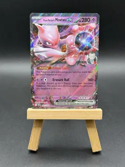Pokemon TCG Destined Rivals Team Rockets Mewtwo EX Card 81/182 Ultra Rare Holo - Image 1