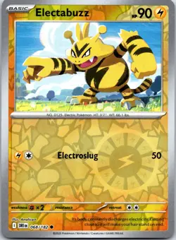 Pokemon TCG - Electabuzz Reverse Holo Common SV10: Destined Rivals 068/182 NM - Image 1