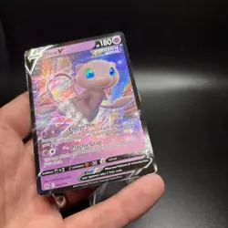 Pokemon TCG Mew V 060/159 Sword & Shield Crown Zenith Holo Rare Card NM - Image 4