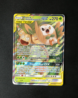 Pokemon Card TCG - Rowlet & Alolan Exeggutor GX 1/236 - Unified Minds - LP ⭐ - Image 1