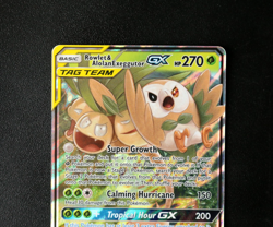 Pokemon Card TCG - Rowlet & Alolan Exeggutor GX 1/236 - Unified Minds - LP ⭐ - Image 2