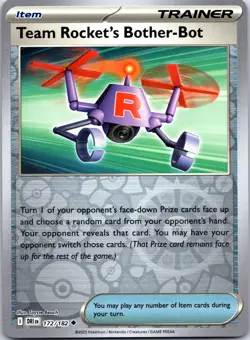 Pokemon TCG - Team Rocket's Bother-Bot Reverse Holo Destined Rivals 172/182 NM - Image 1
