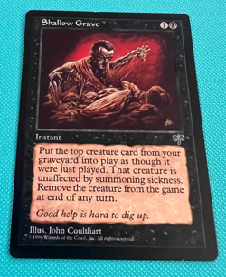 Shallow Grave - Mirage - MTG - Magic the Gathering - LP - Image 1