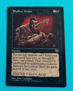 Shallow Grave - Mirage - MTG - Magic the Gathering - LP - Image 2