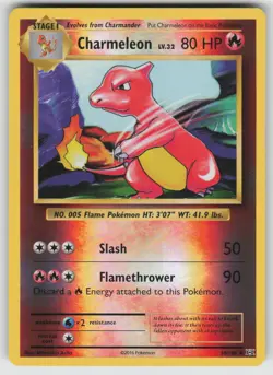 Charmeleon 10/108 Uncommon Evolutions Pokemon Reverse Holo Near Mint - Image 1