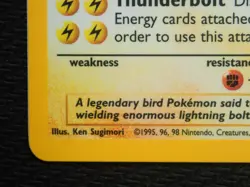 ZAPDOS 16/102 HOLO RARE - POKEMON BASE SET 4TH PRINT 1999-2000 UK EDITION - Image 4