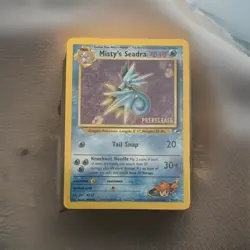 Misty's Seadra Prerelease 9/132 Gym Heroes Holo Rare 70 HP (English) - Image 1