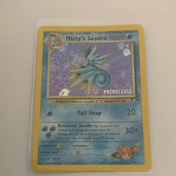 Misty's Seadra Prerelease 9/132 Gym Heroes Holo Rare 70 HP (English) - Image 2