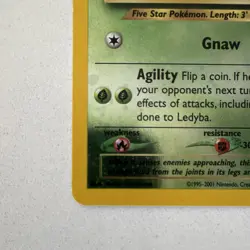 Pokemon TCG Ledyba 7/18 Southern Islands Unlimited Holo Common - NM - Image 4