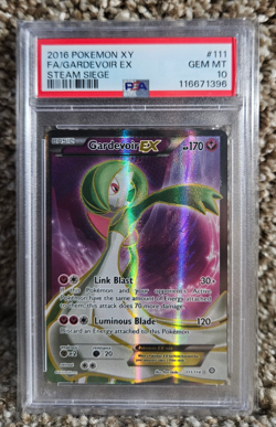 2016 Pokemon Gardevoir EX Full Art 111/114 XY - Steam Siege Holo PSA 10 - Image 1